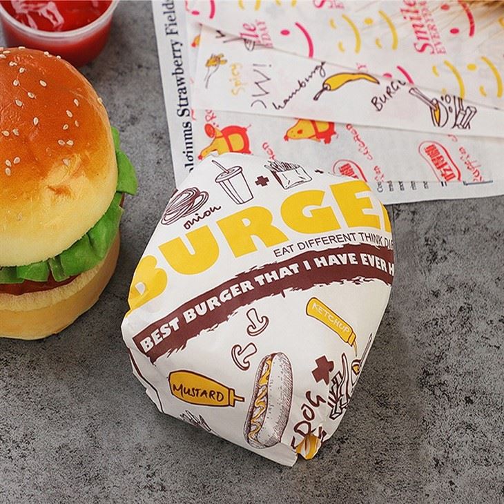 Greaseproof Pe Wax Burger Wrap Pape Greaseproof Pe Wax Burger Wrap Pape