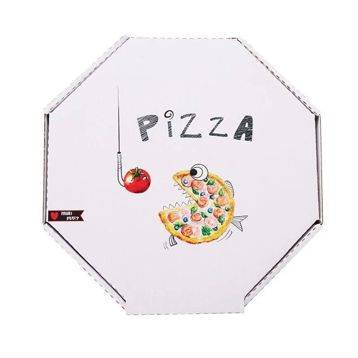 Corrugated Food Grade Pizza Packaging Box Custom Logo